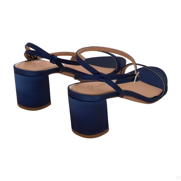 Badgley Mischka Women's Danni Ii Heeled Sandal, Navy Satin, Size 9.5 - Picture 2 of 5